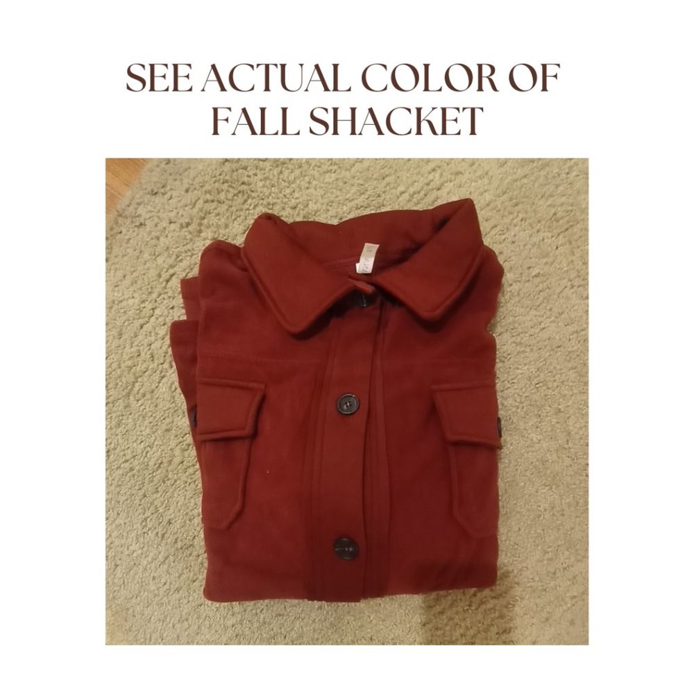 #335 PLUS FLEECE SHACKET - Picture 13 of 14